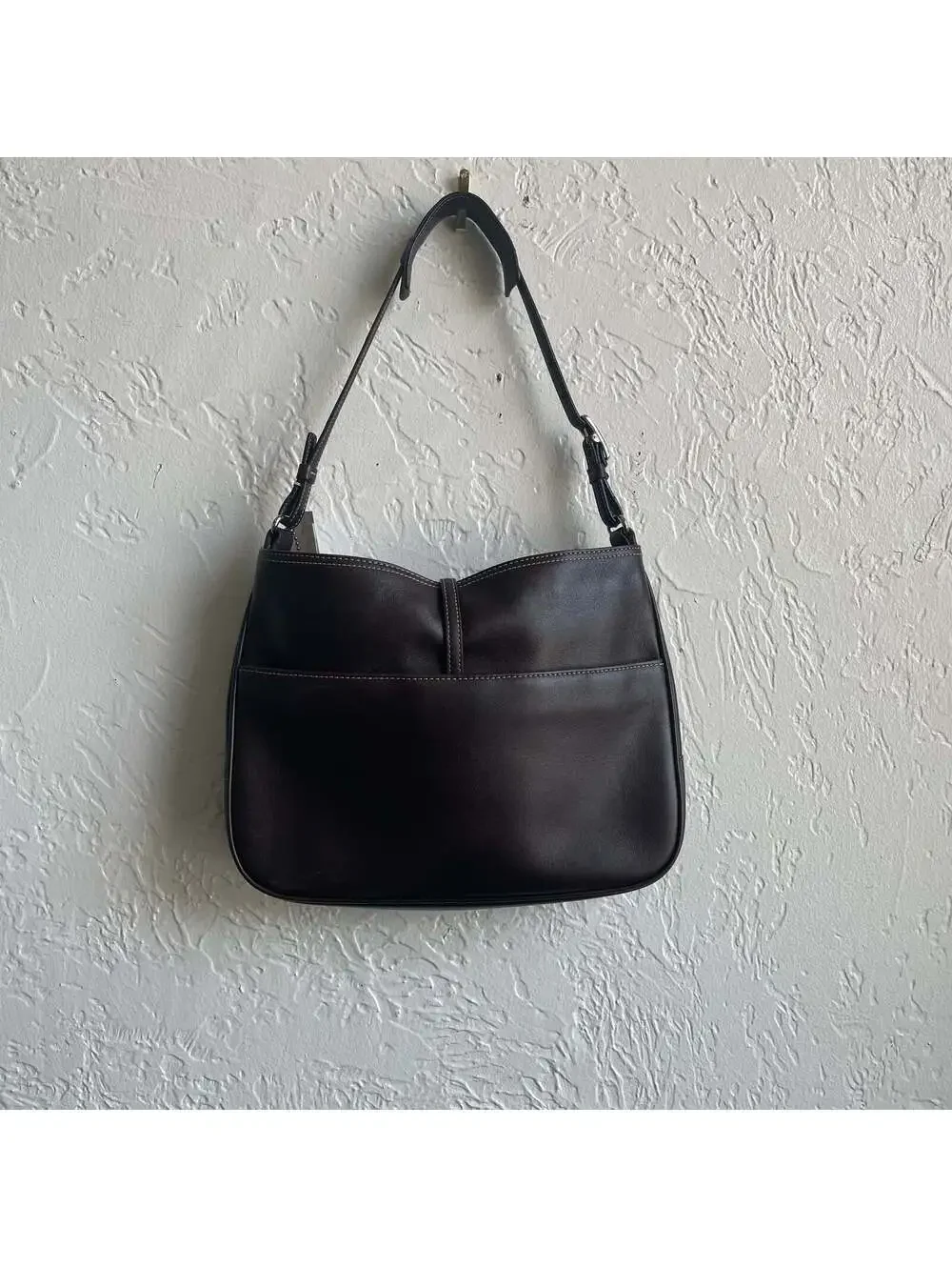 Coach 2002 Brown Clip Hobo Shoulder Bag #7751